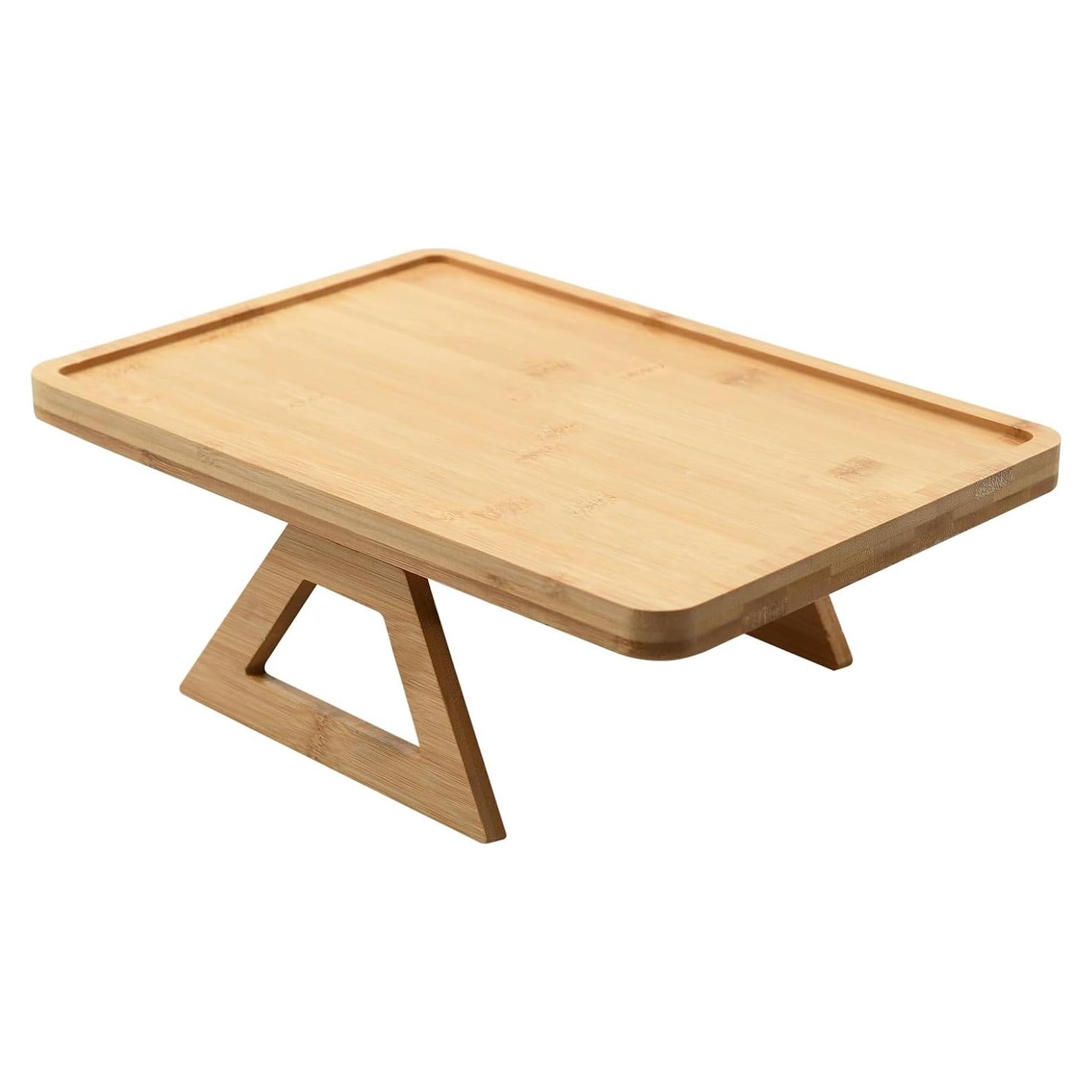 Mesa de bandeja para brazo de sofá BYZCYSG Madera Rústica