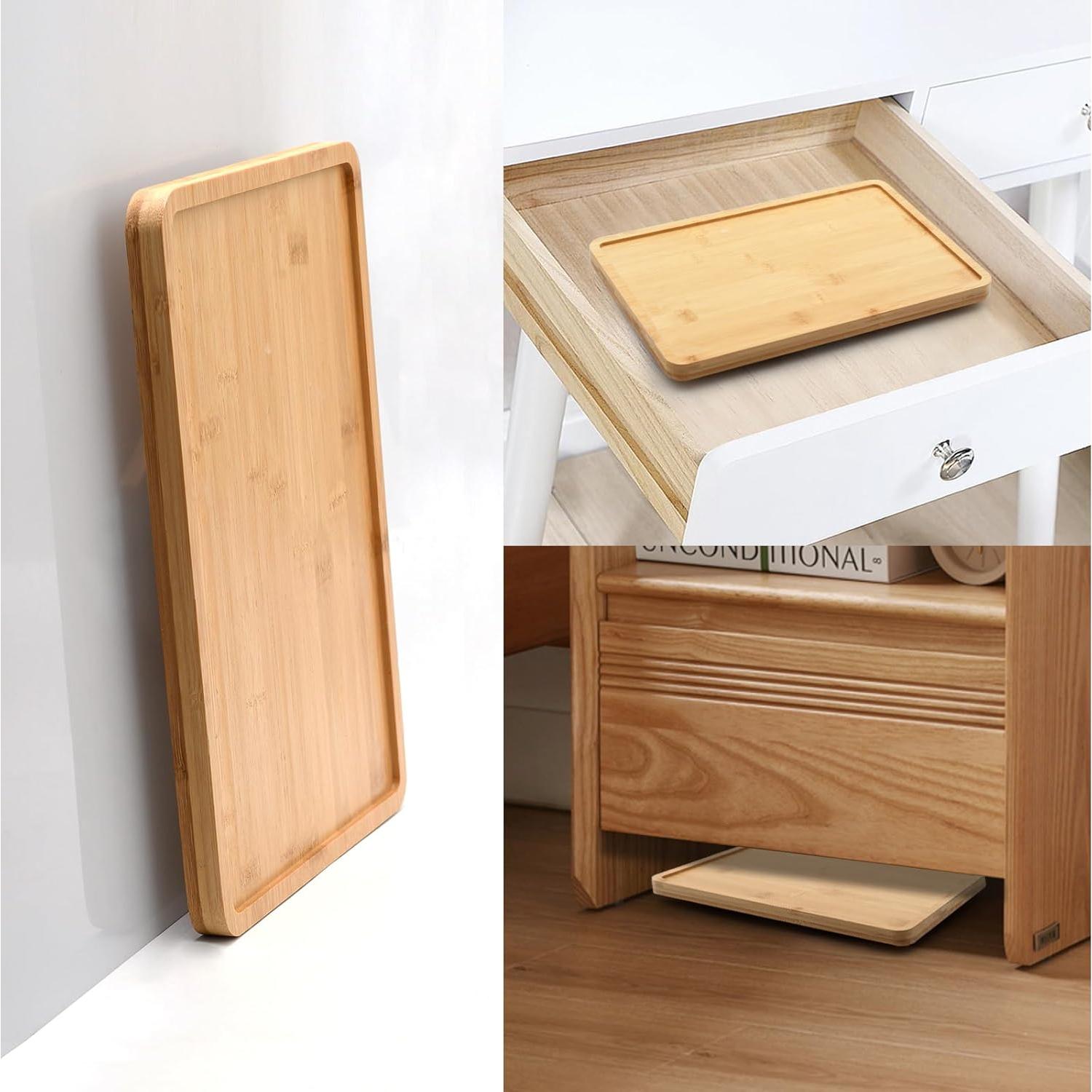 Mesa de bandeja para brazo de sofá BYZCYSG Madera Rústica