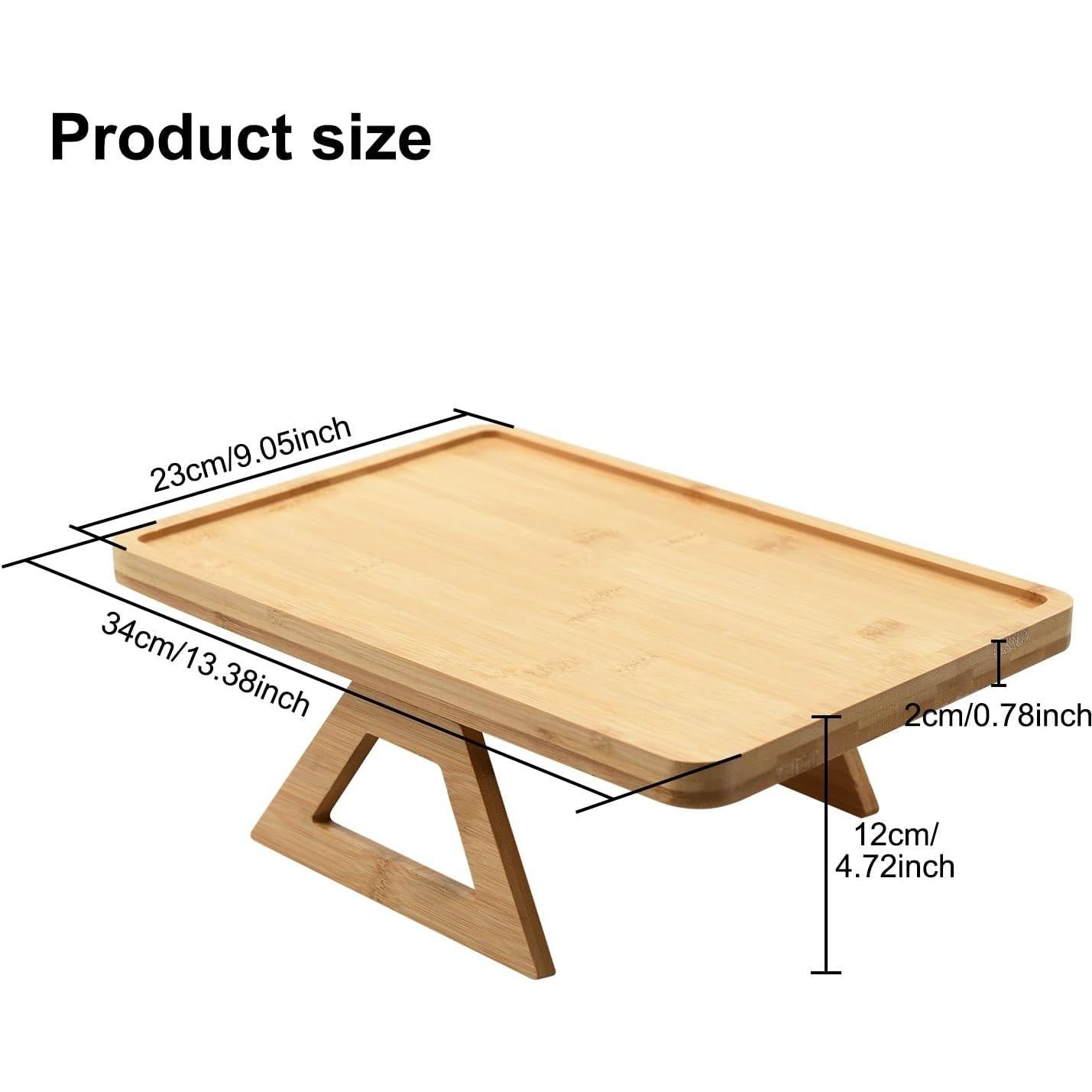 Mesa de bandeja para brazo de sofá BYZCYSG Madera Rústica