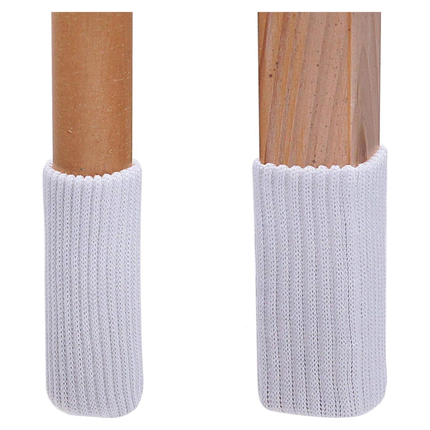 16 Protectores de Piso para Patas de Sillas TEKEFT - Color Blanco