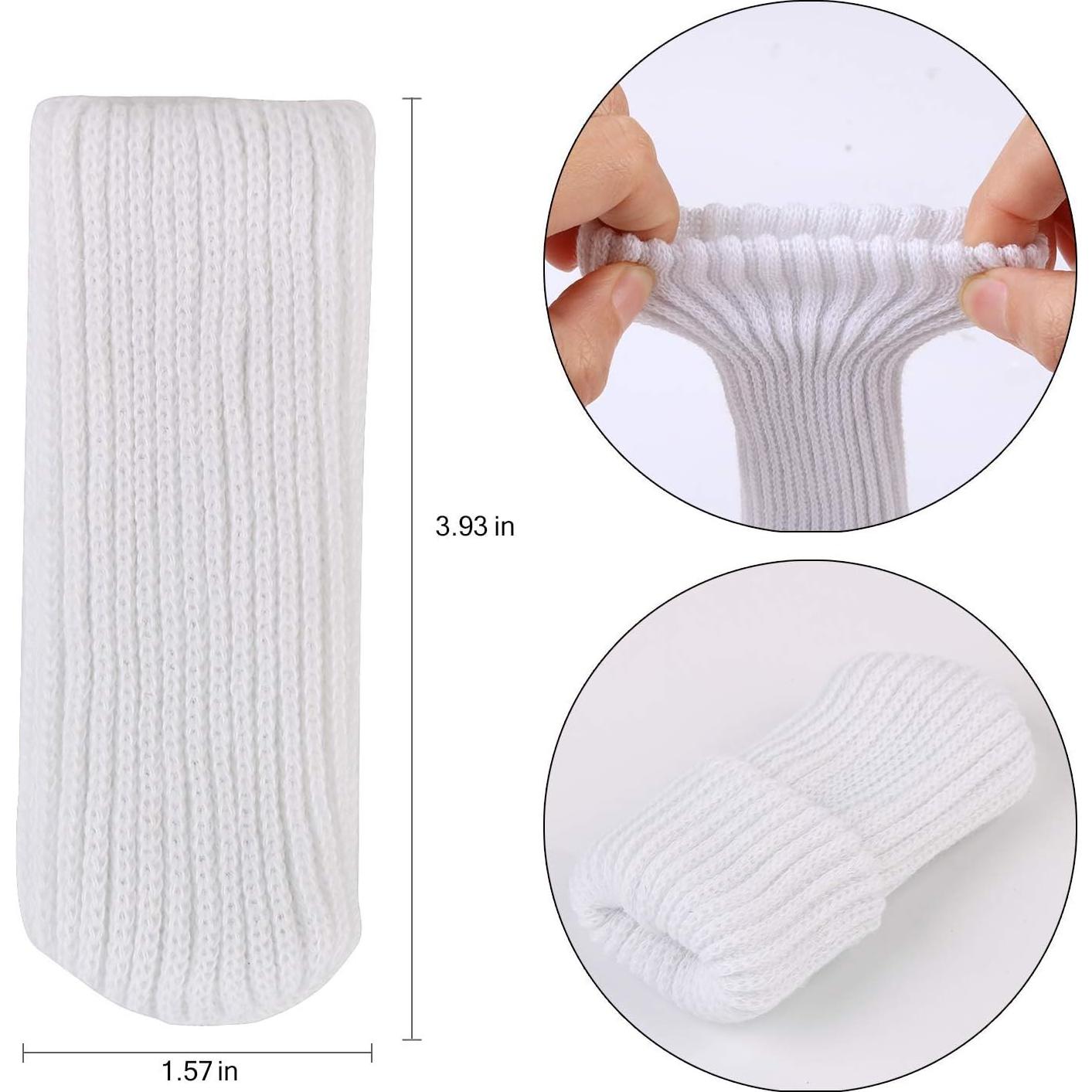 16 Protectores de Piso para Patas de Sillas TEKEFT - Color Blanco