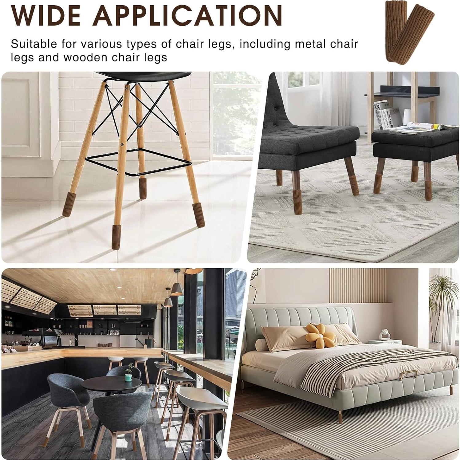 50 Calcetines Protectores para Patas de Sillas Framad - Antideslizantes