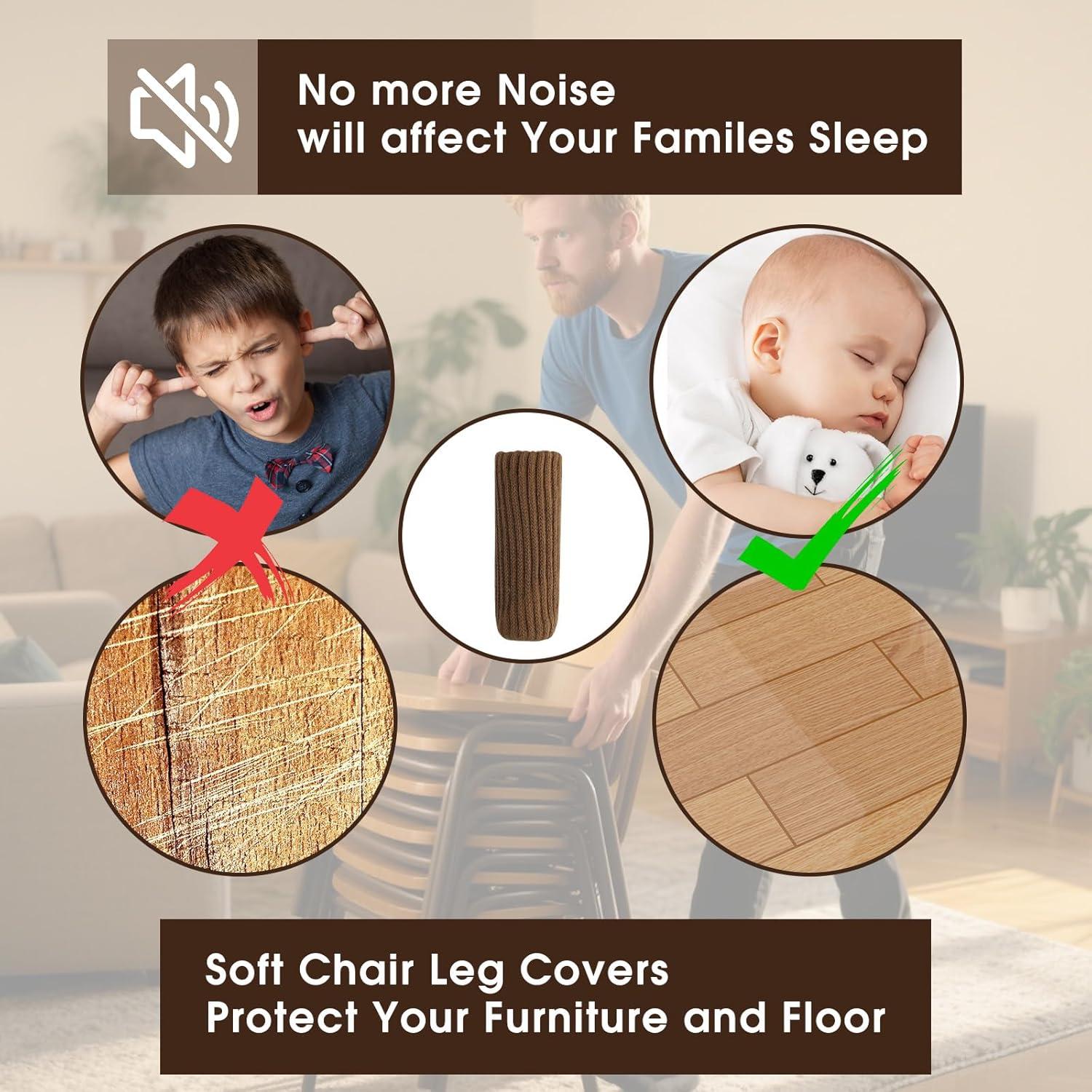 50 Calcetines Protectores para Patas de Sillas Framad - Antideslizantes