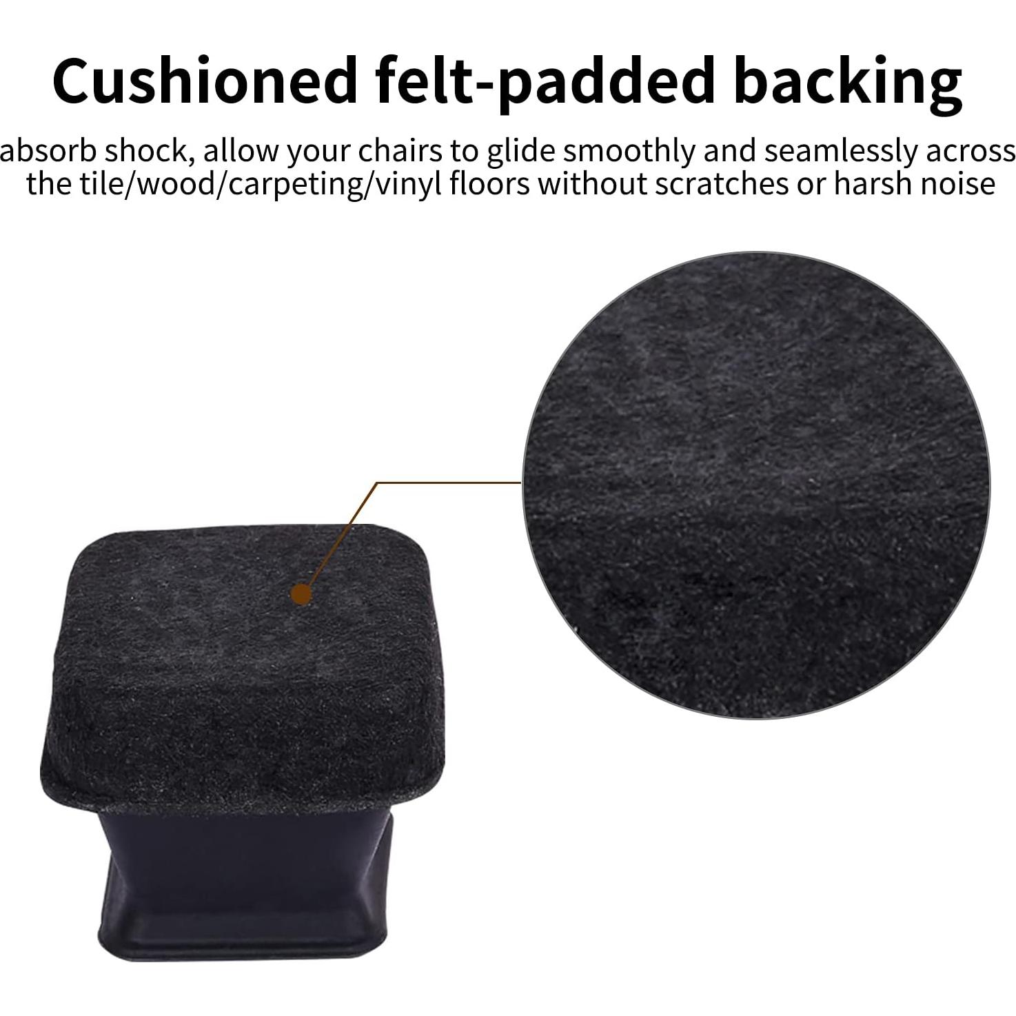 Protectores de Piso de Silicona Ezprotekt 24 PCS para Sillas