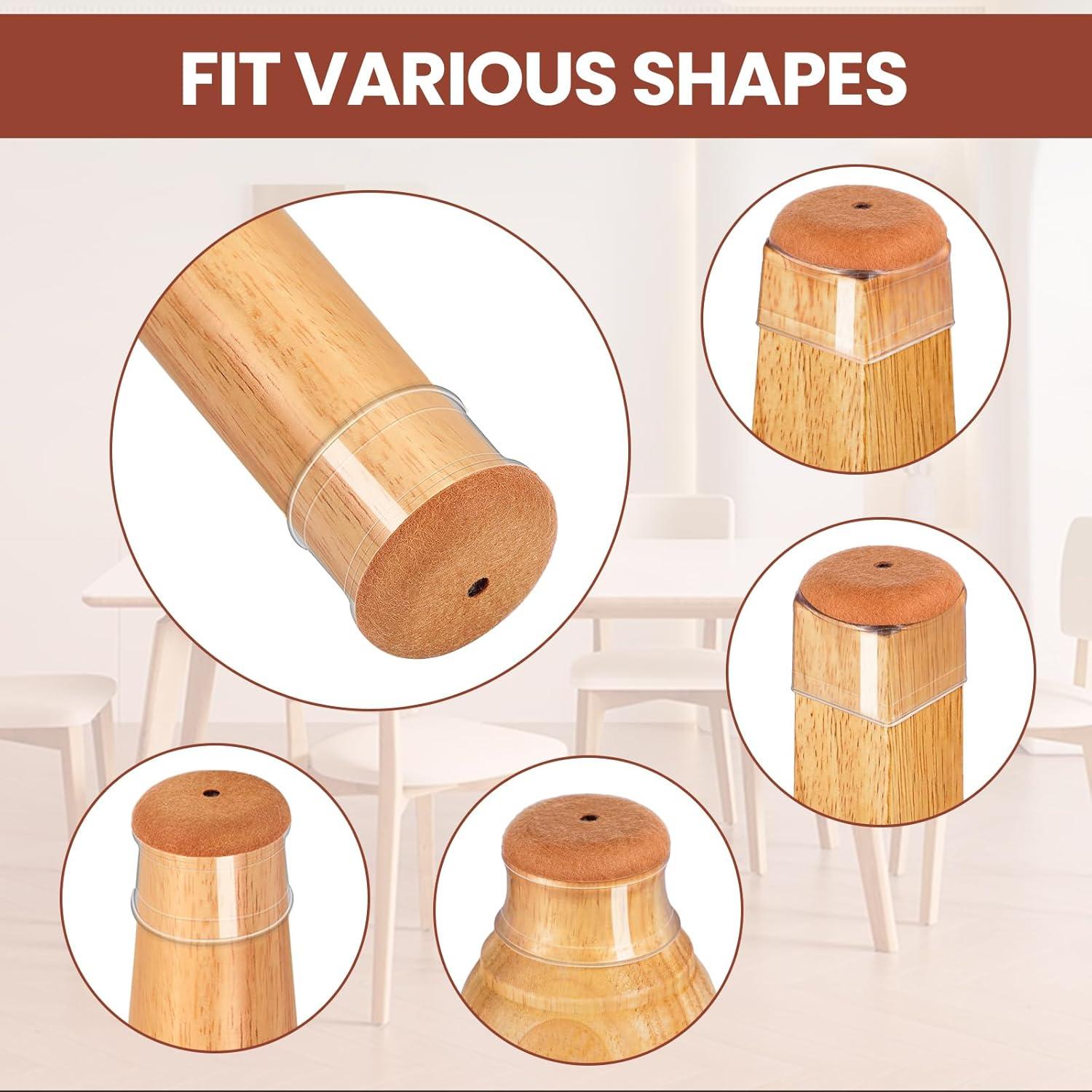 32 Protectores de Suelo para Patas de Sillas GEMOWN - Silicona y Fieltro
