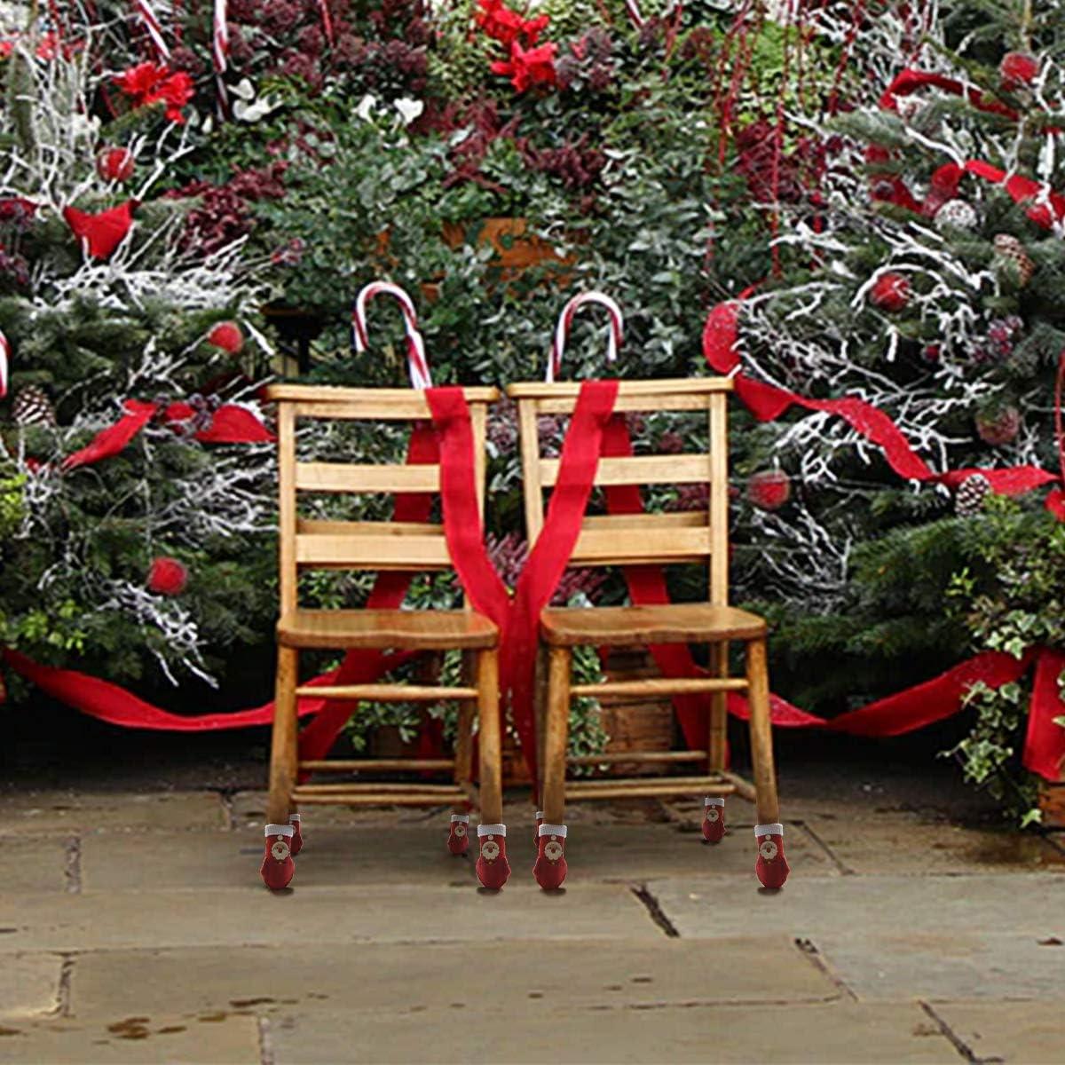 16 Calcetines Antideslizantes para Patas de Sillas G.CORE Rojo