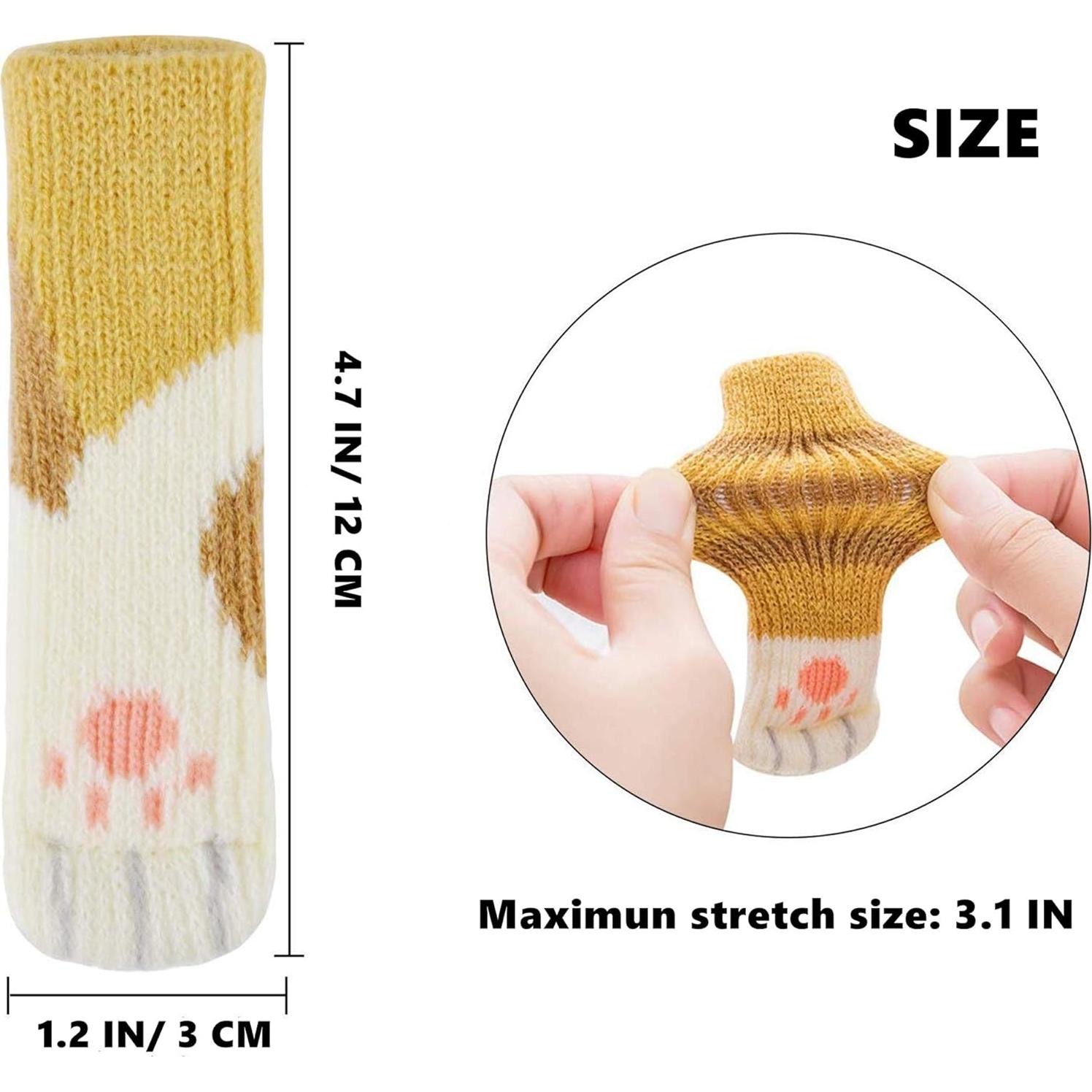 16 Calcetines Antideslizantes para Patas de Muebles Chchmu