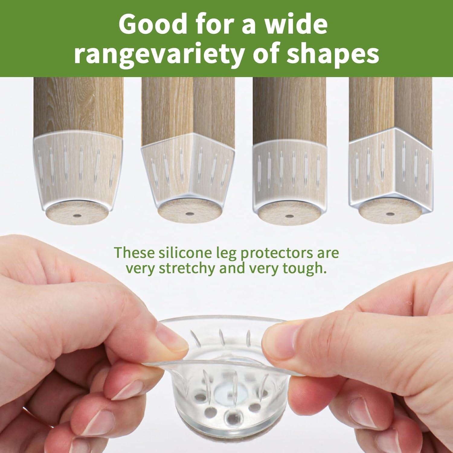 24 Protectores de Suelo para Patas de Silla Covercorner