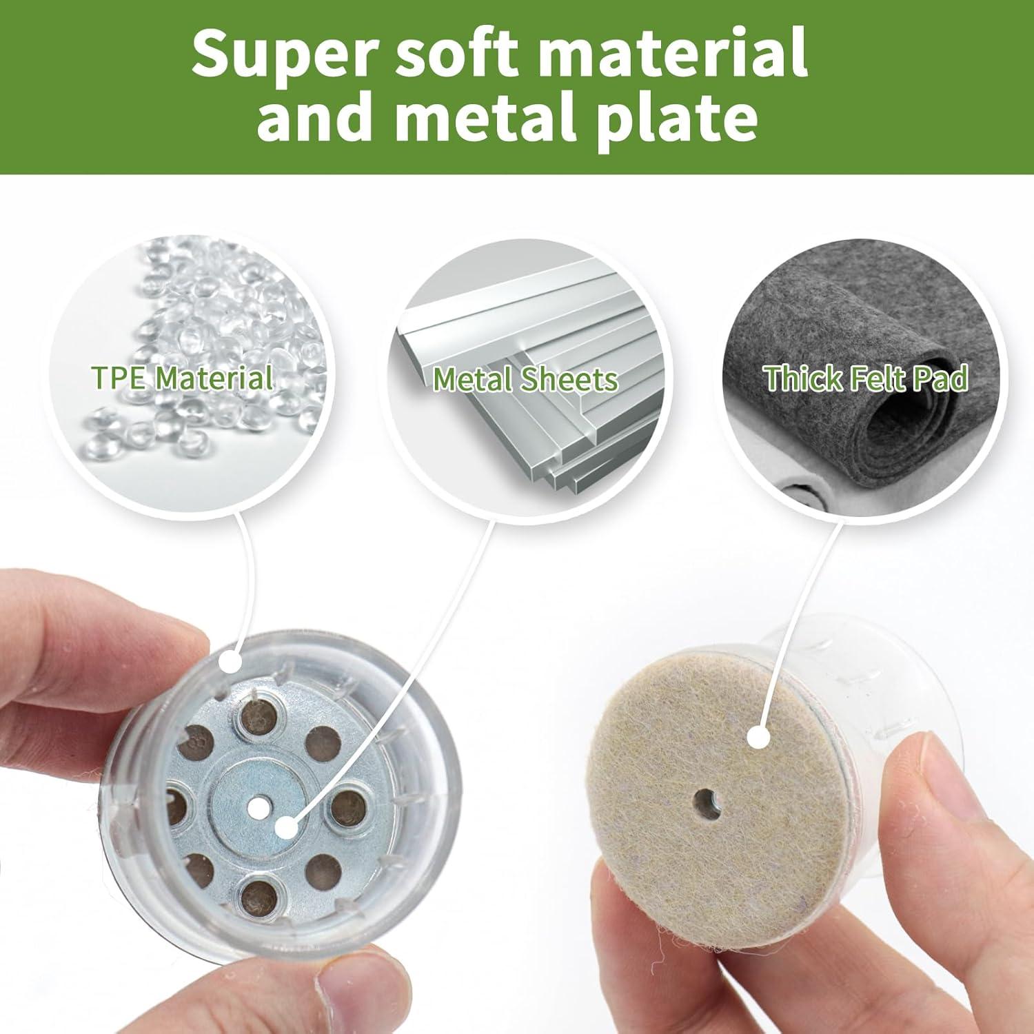 24 Protectores de Suelo para Patas de Silla Covercorner