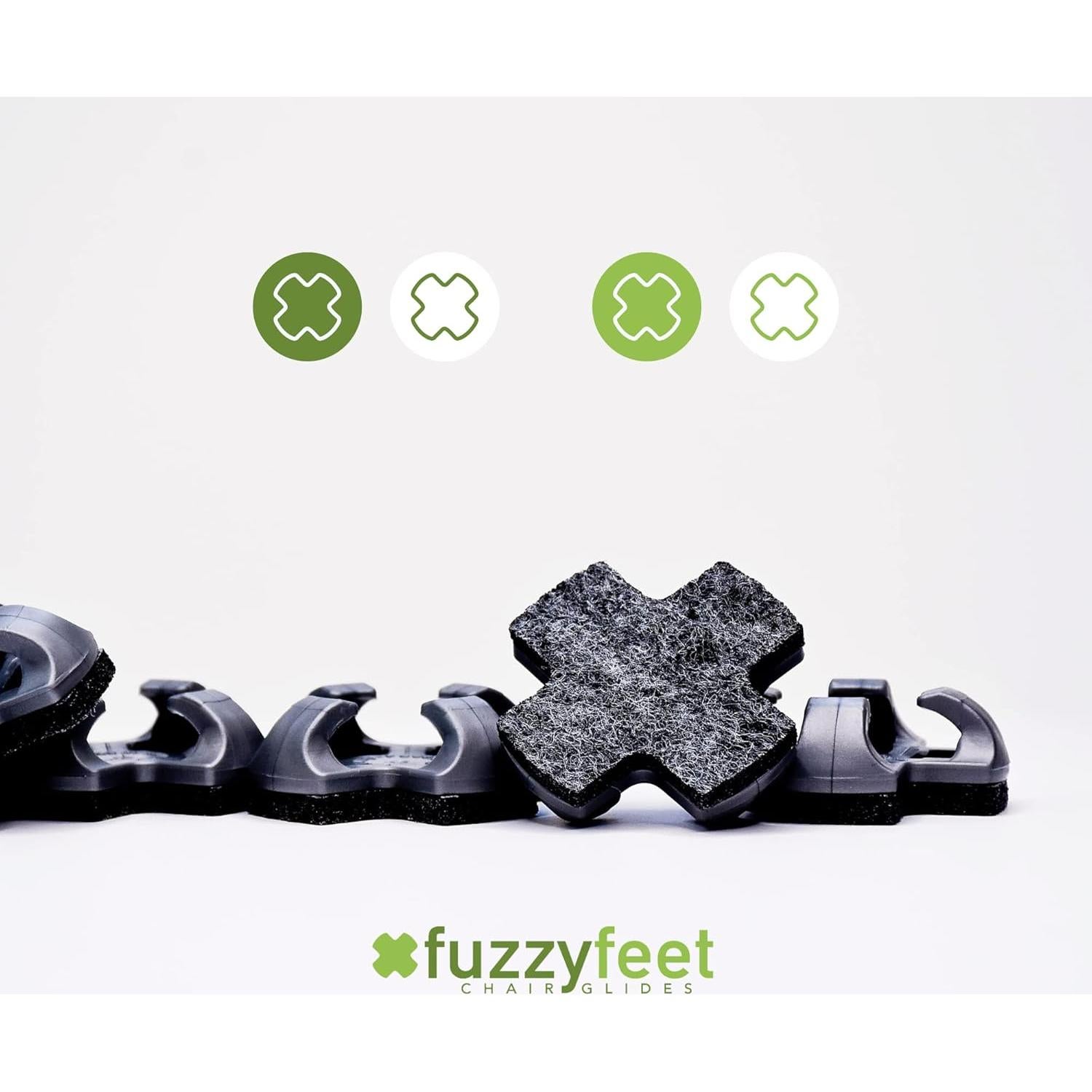 Deslizadores de Silla Fuzzy Feet 48 Unidades Alta Resistencia