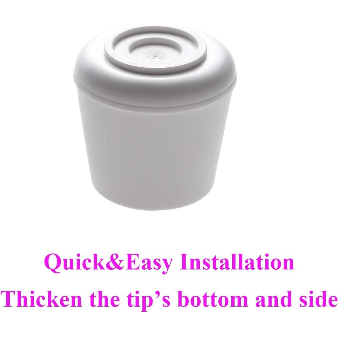 Tapas de patas de silla Furnigear 1" antideslizantes, 16 unidades