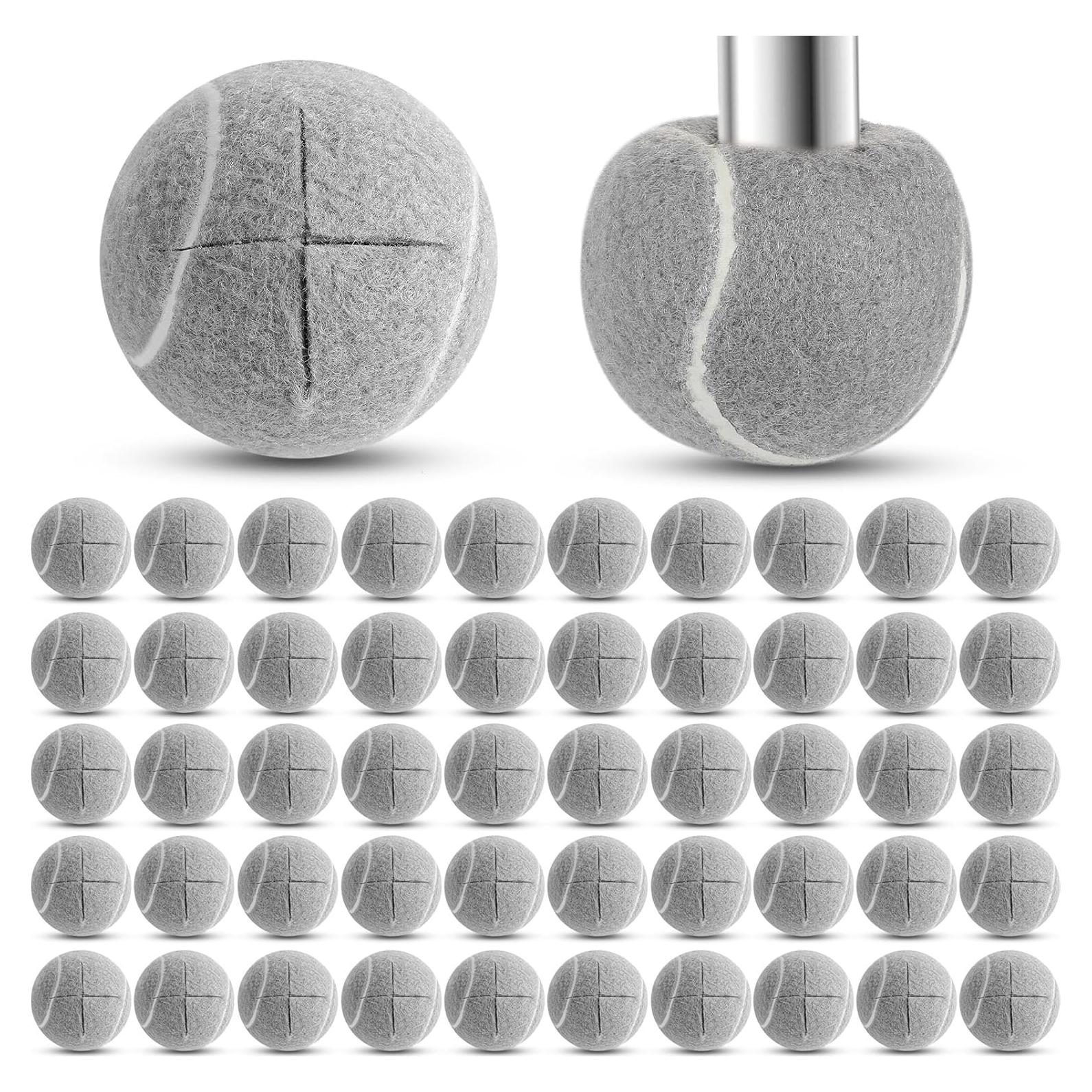 Pelotas de Tenis Precortadas Macarrie 200 Pcs 6.3 cm Gris