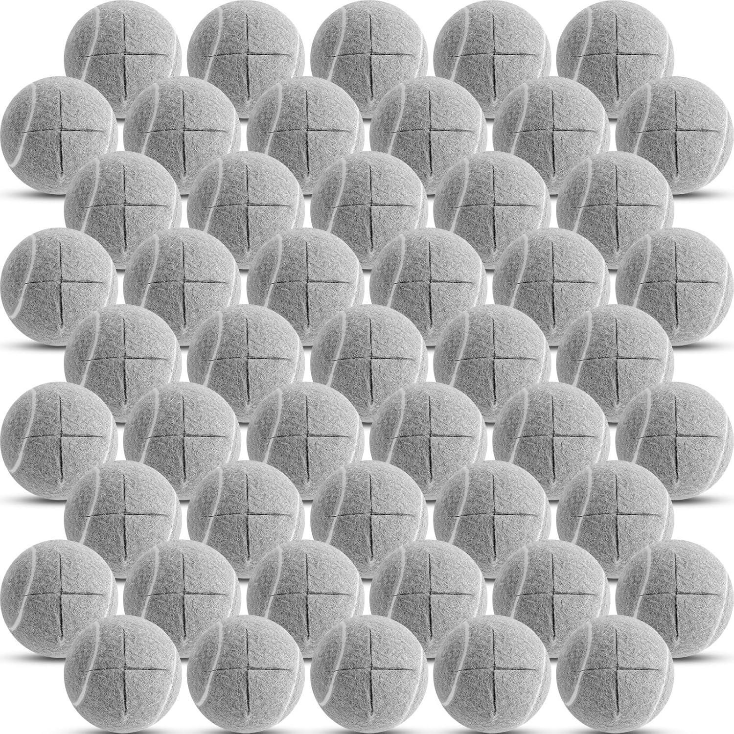 Pelotas de Tenis Precortadas Macarrie 200 Pcs 6.3 cm Gris