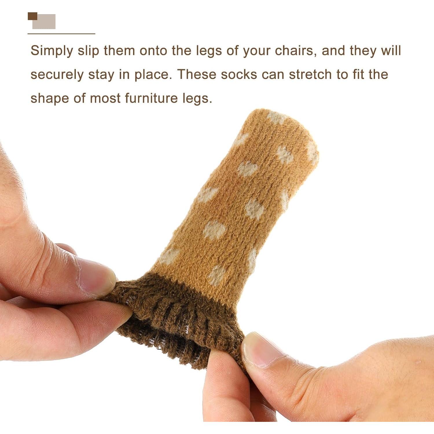 Protectores de Suelo para Patas de Silla uxcell 24pcs Acrílico