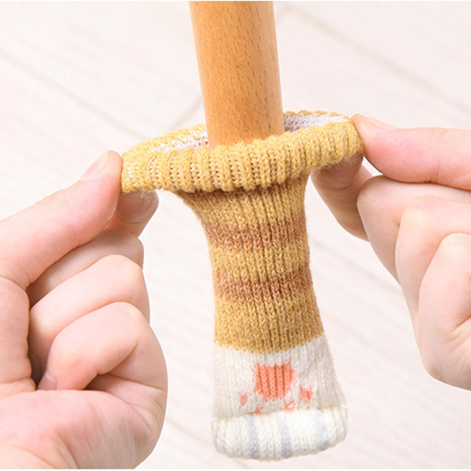 Calcetines para Piernas de Muebles Atyhao 4 Piezas Amarillo