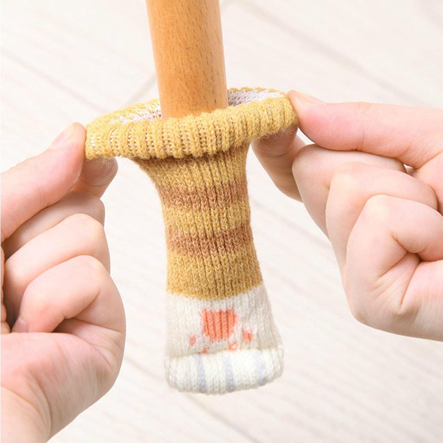 Calcetines para Piernas de Muebles Atyhao 4 Piezas Amarillo