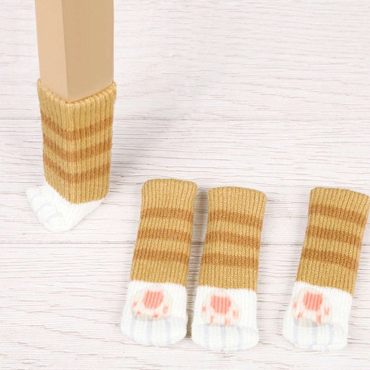 Calcetines para Piernas de Muebles Atyhao 4 Piezas Amarillo