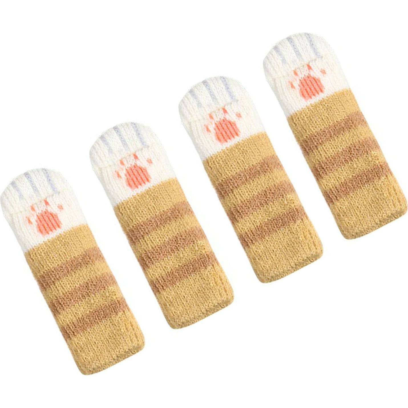 Calcetines para Piernas de Muebles Atyhao 4 Piezas Amarillo