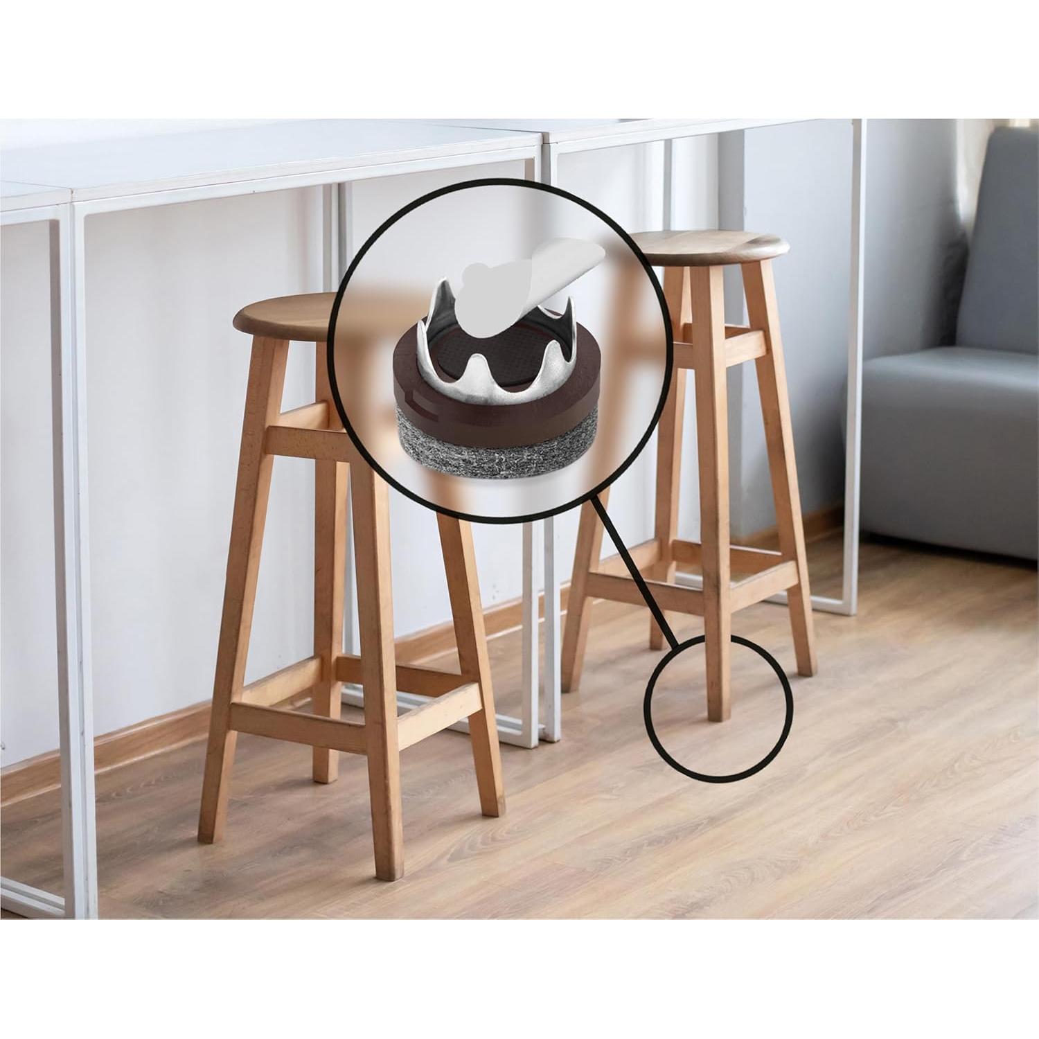 Protectores de Piso para Patas de Silla Slipstick CB257 - 16 Almohadillas de Fieltro 2.54 cm