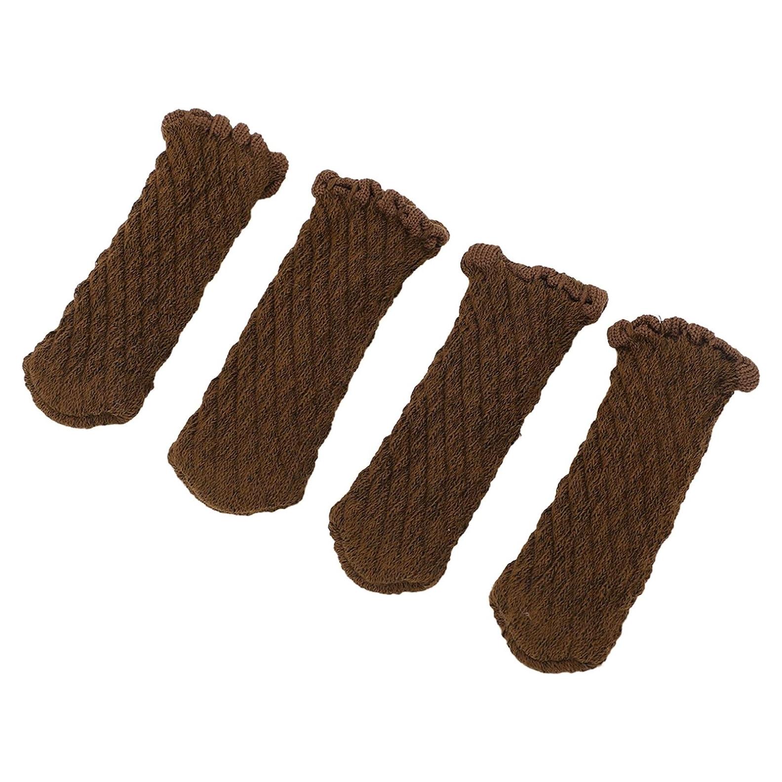 Fundas Protectores para Patas de Silla EVGATSAUTO 20 Pcs Chocolate
