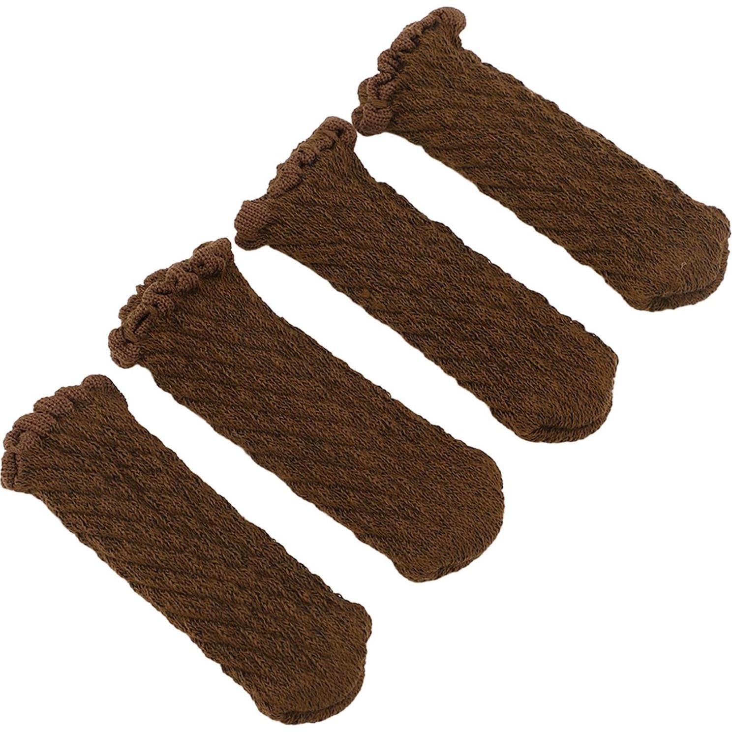Fundas Protectores para Patas de Silla EVGATSAUTO 20 Pcs Chocolate