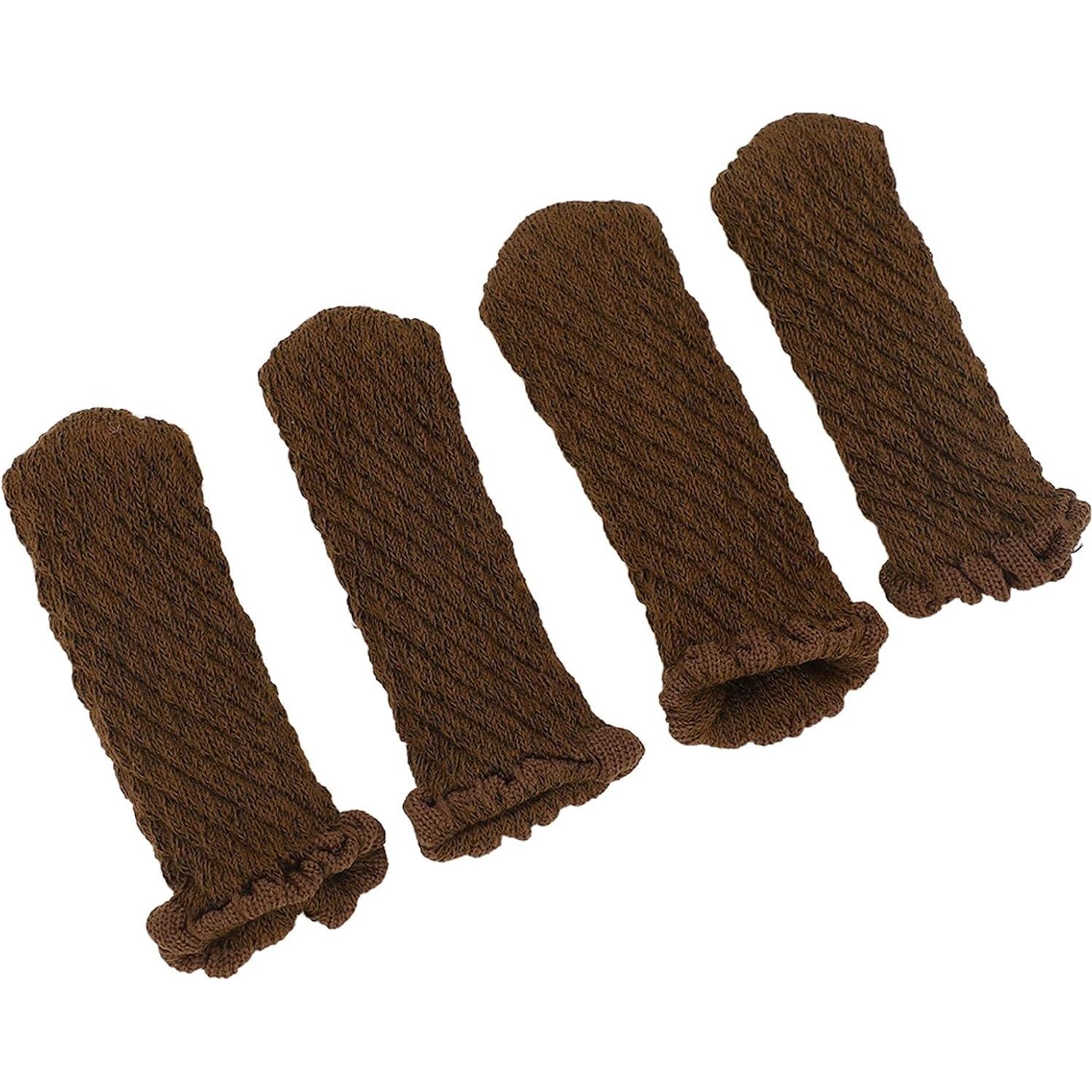 Fundas Protectores para Patas de Silla EVGATSAUTO 20 Pcs Chocolate