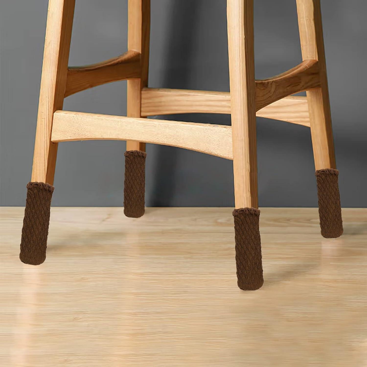 Fundas Protectores para Patas de Silla EVGATSAUTO 20 Pcs Chocolate