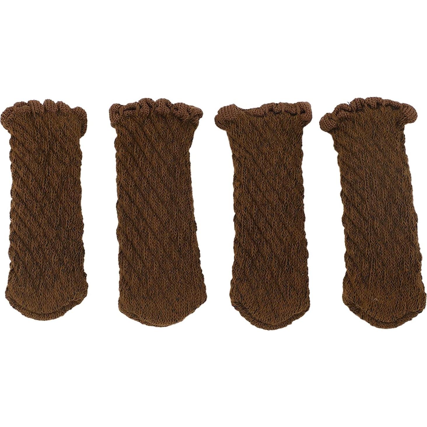 Fundas Protectores para Patas de Silla EVGATSAUTO 20 Pcs Chocolate