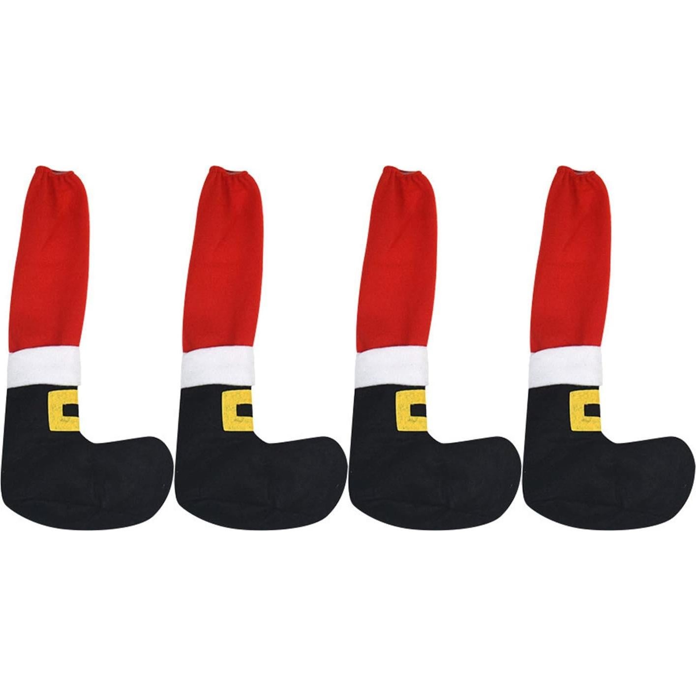 4 Calcetines de Navidad PPCAT para Muebles - Protectores de Suelo