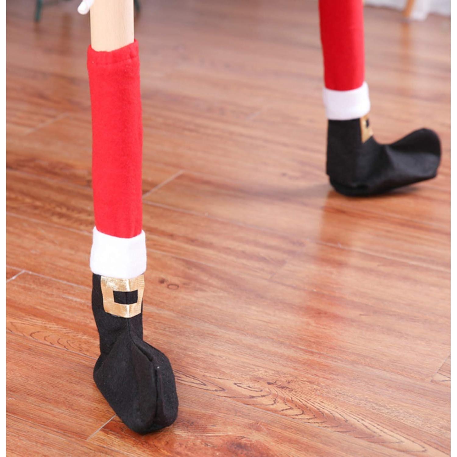 4 Calcetines de Navidad PPCAT para Muebles - Protectores de Suelo