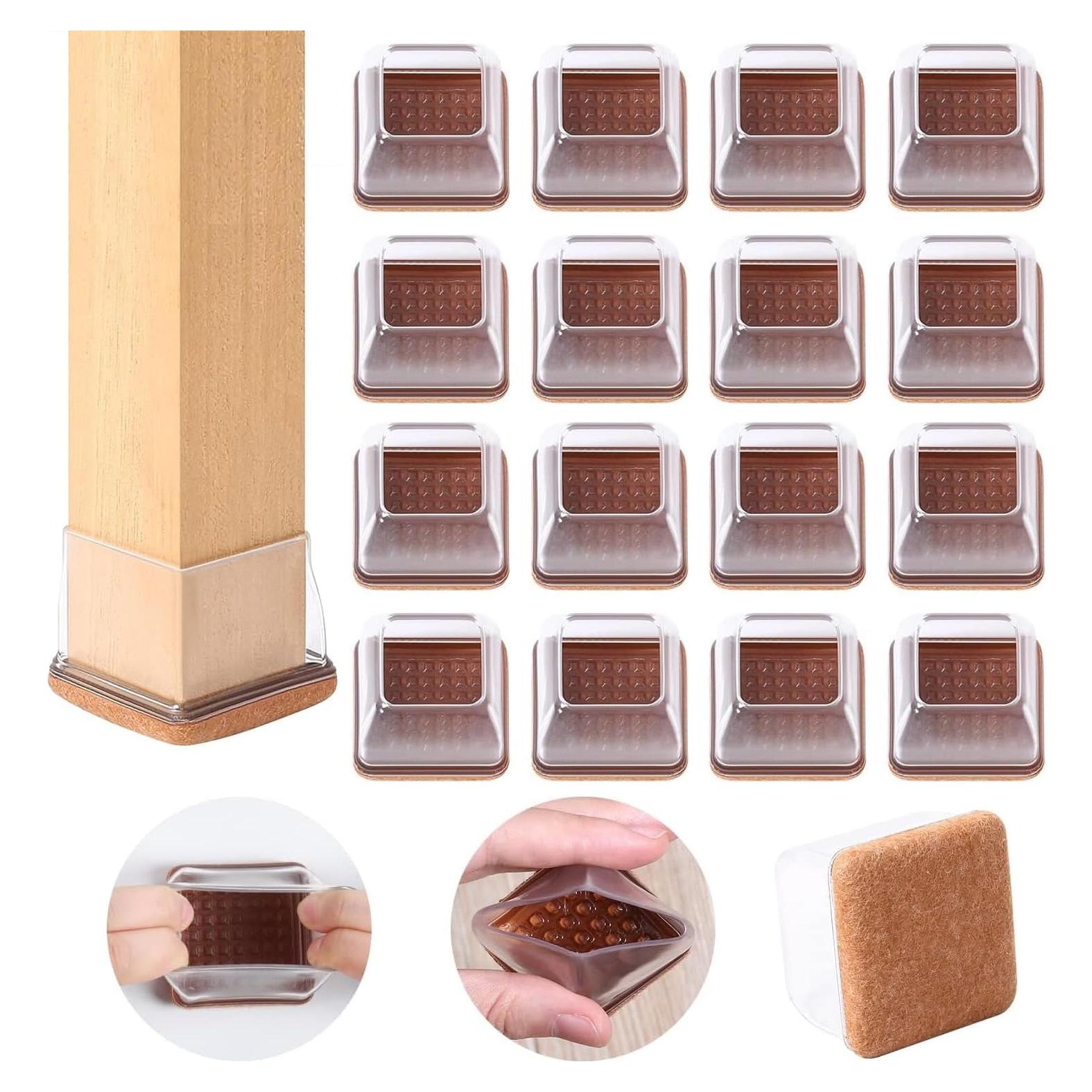 Protectores de Piso de Silicona Ezprotekt 24 Pcs M 19-25mm