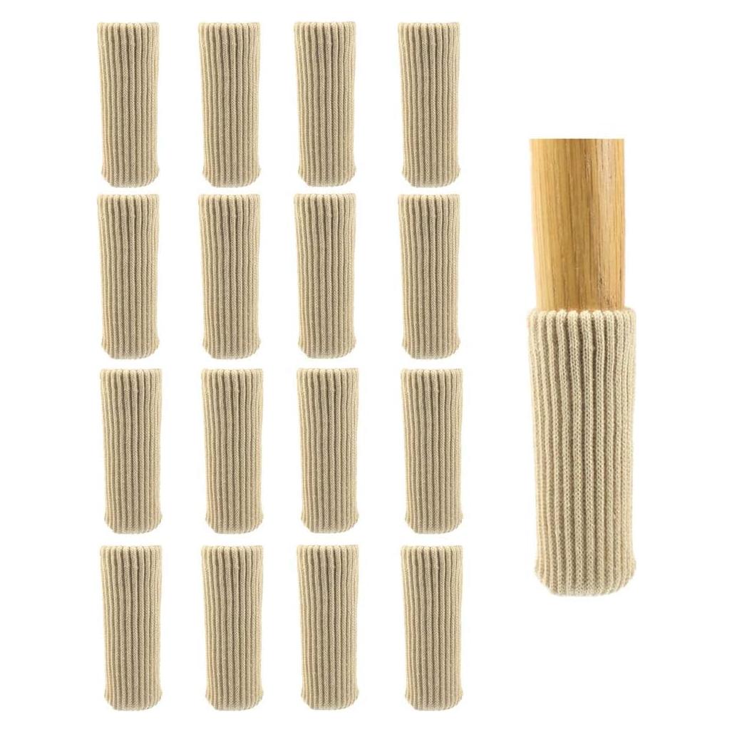 16 Fundas Protectores de Piernas de Muebles Aoozleny Beige