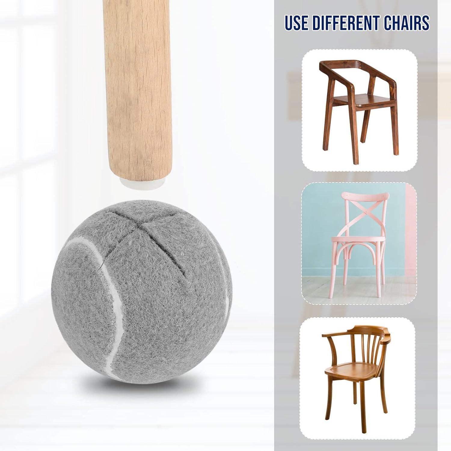 Cubiertas de Pelotas de Tenis Macarrie 16 Piezas 6.4 cm Gris