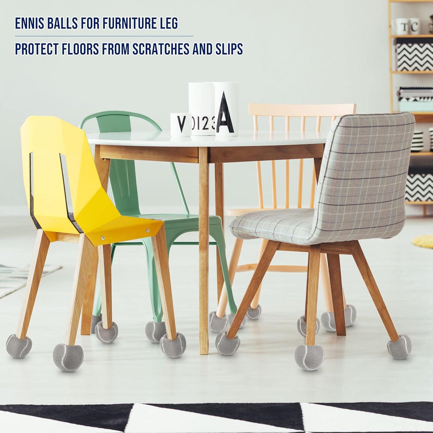 Cubiertas de Pelotas de Tenis Macarrie 16 Piezas 6.4 cm Gris