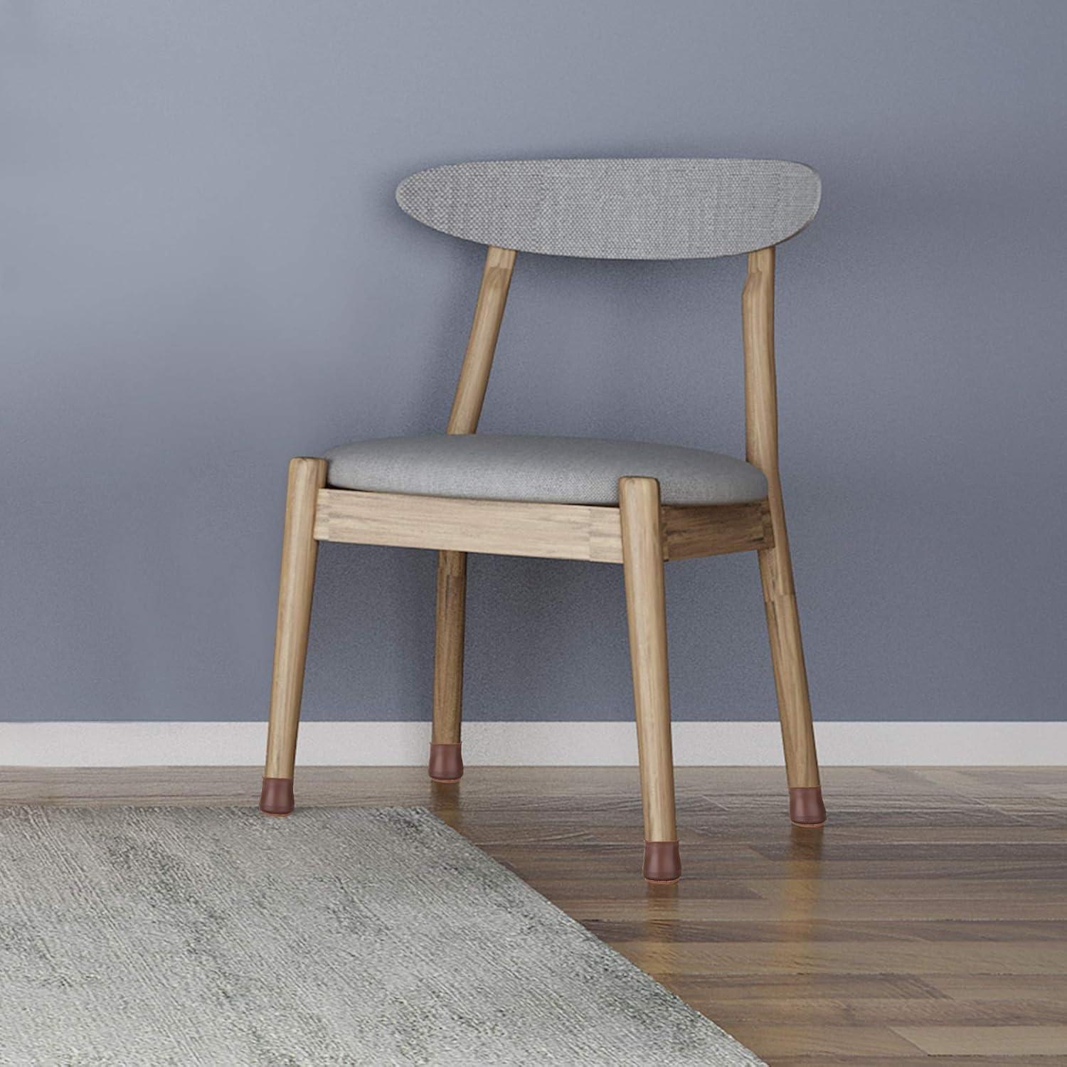 Protectores de Suelo Anwenk para Patas de Sillas 16 Piezas Marrón