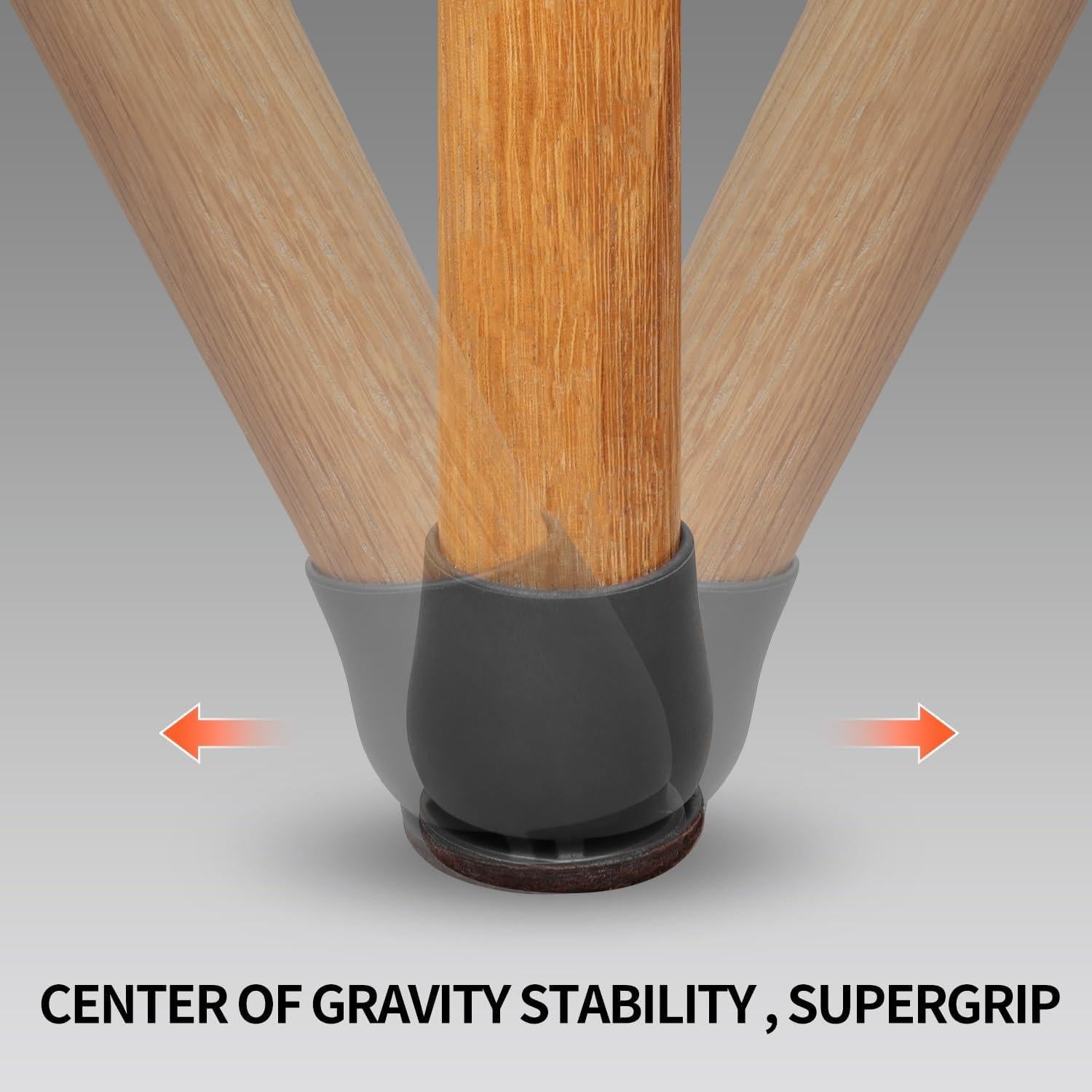 Ezprotekt 24 Protectores de Suelo para Patas de Sillas Redondas