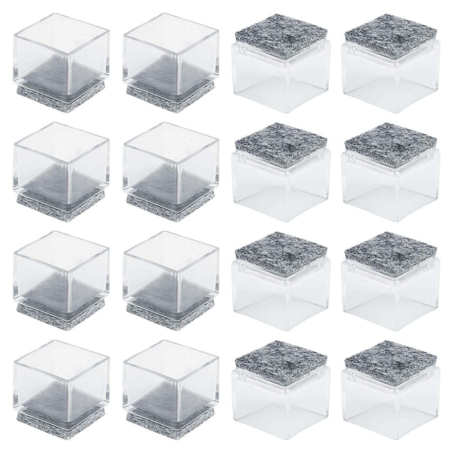 Protectores de Suelo Anwenk para Patas de Sillas Cuadradas 16 Piezas