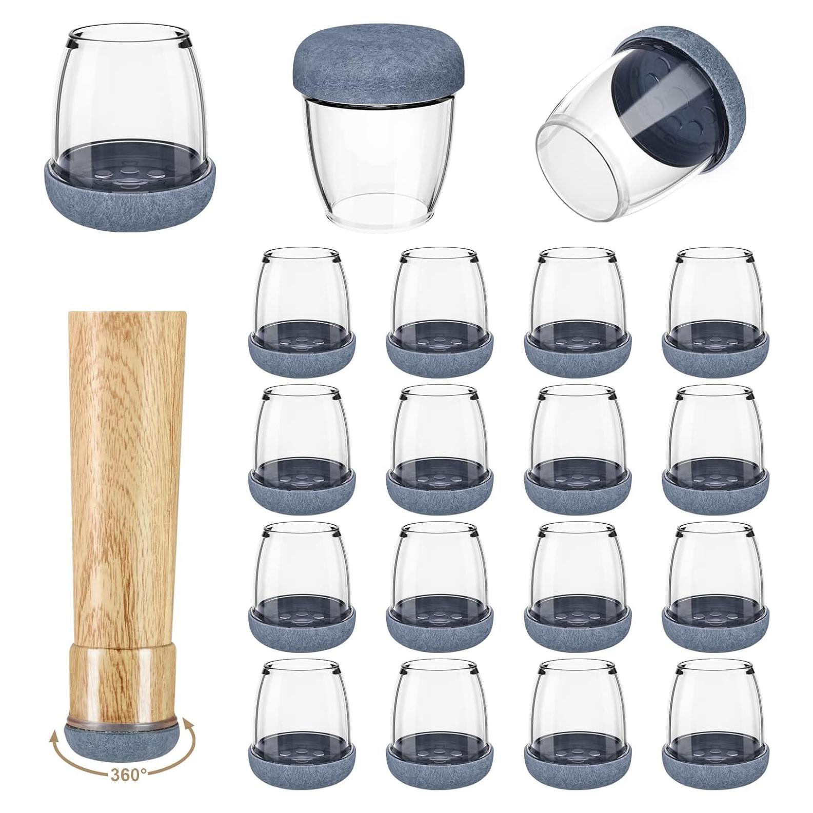 16 Protectores de Suelo para Patas de Sillas Yarehand - Silicona y Fieltro