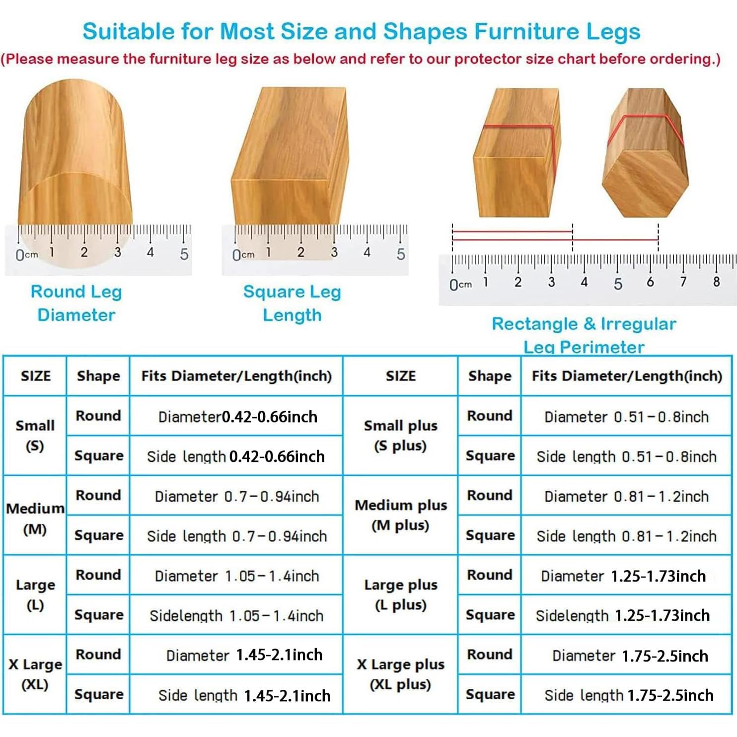 16 Protectores de Suelo para Patas de Sillas Yarehand - Silicona y Fieltro