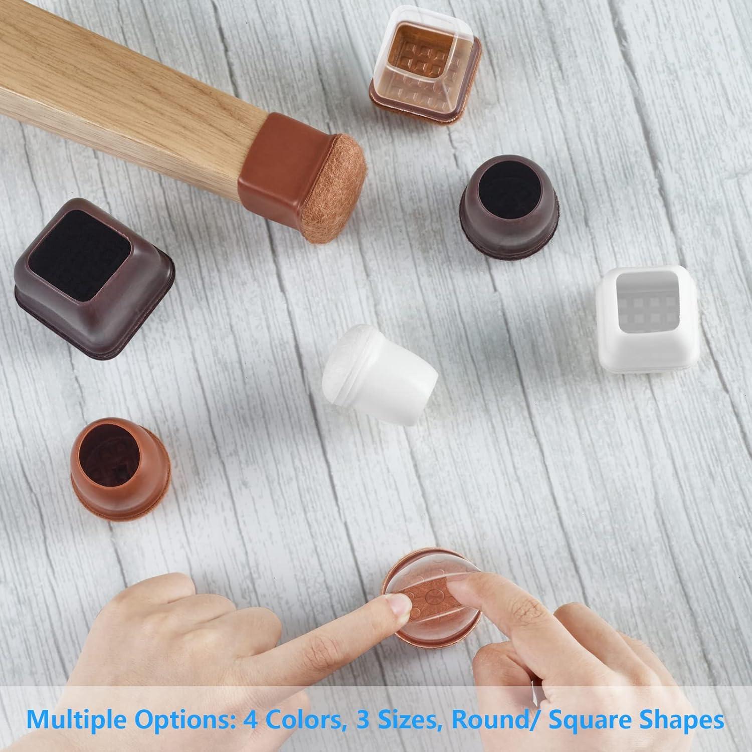 16 Protectores de Suelo para Patas de Sillas Yarehand - Silicona y Fieltro