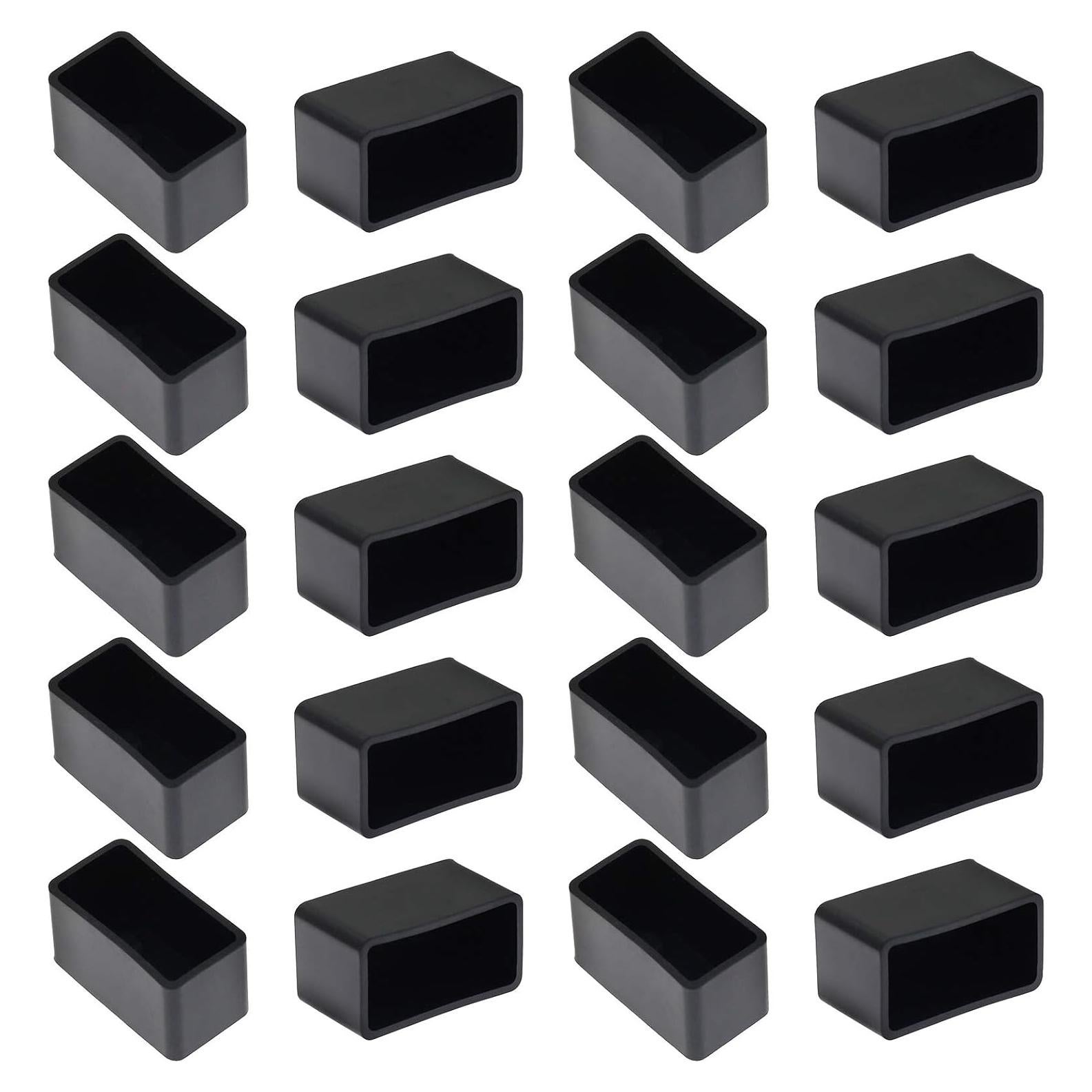 20 Tapas de Goma Rectangulares Bonsicoky 10x7.6cm para Muebles