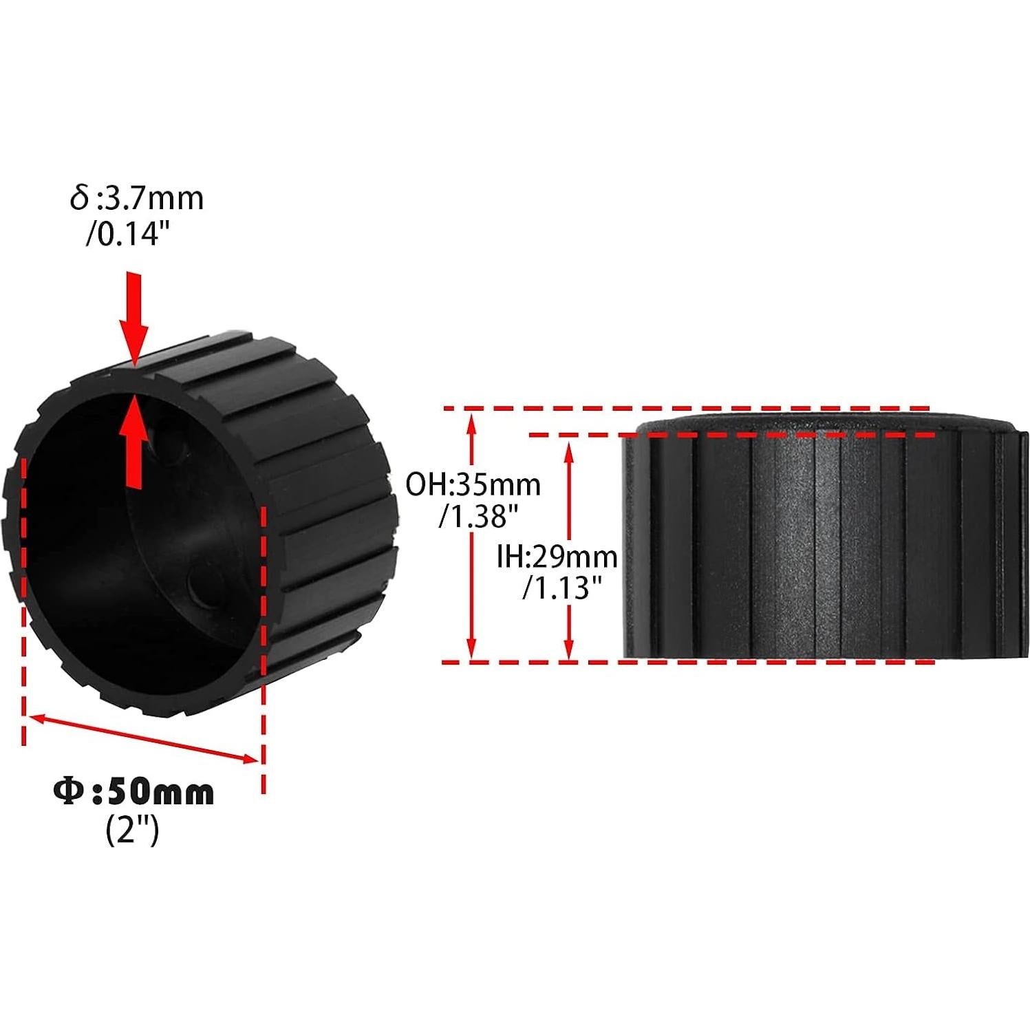 Tapas de patas de silla Flyshop 50 mm antideslizantes 4 PCS