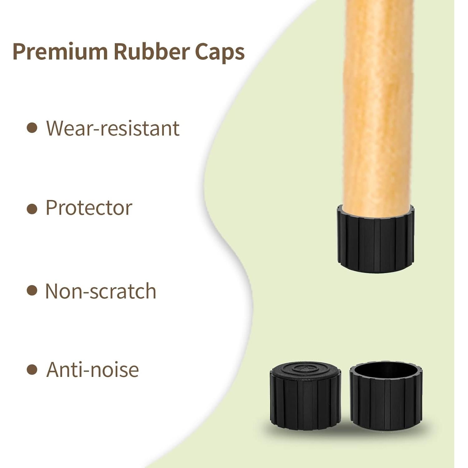 Tapas de patas de silla Flyshop 50 mm antideslizantes 4 PCS