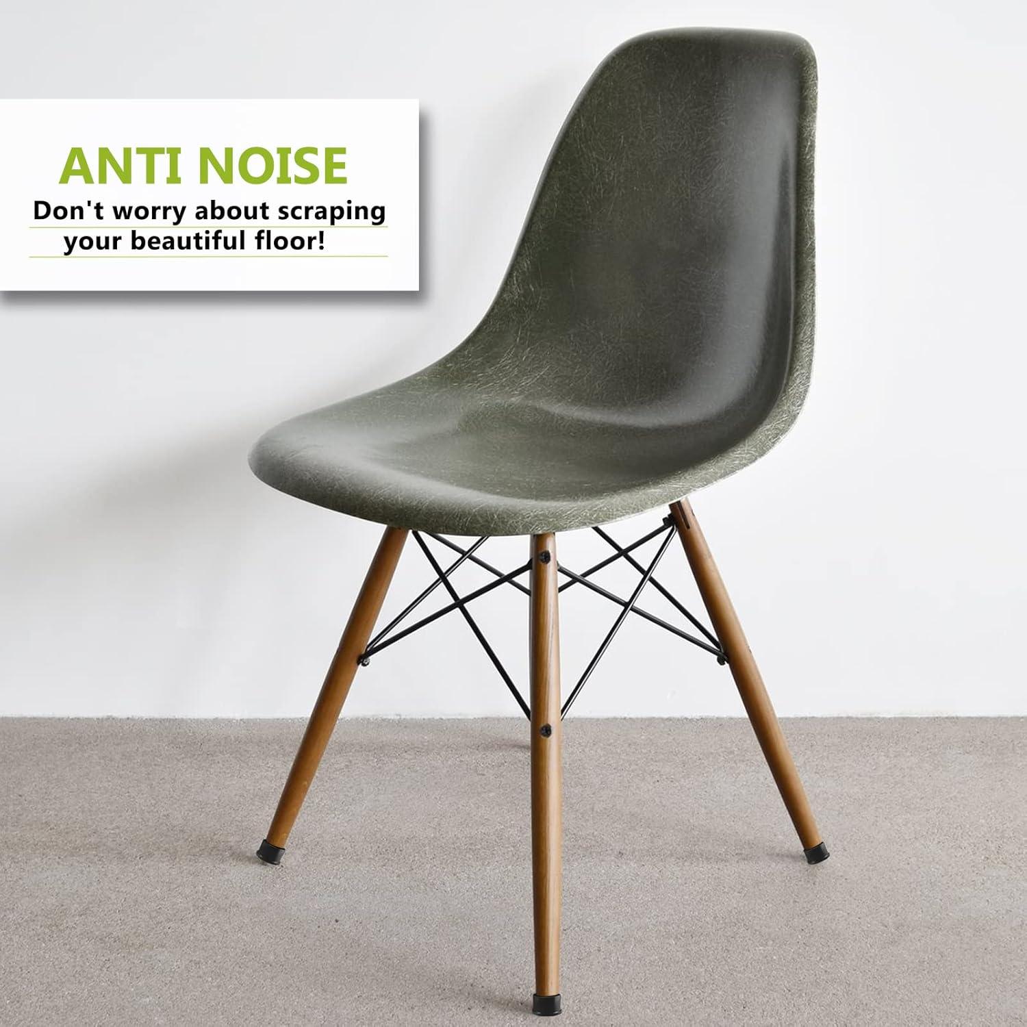 Tapas de Pierna de Silla Uenhoy 20 Pcs 50mm PVC Negro