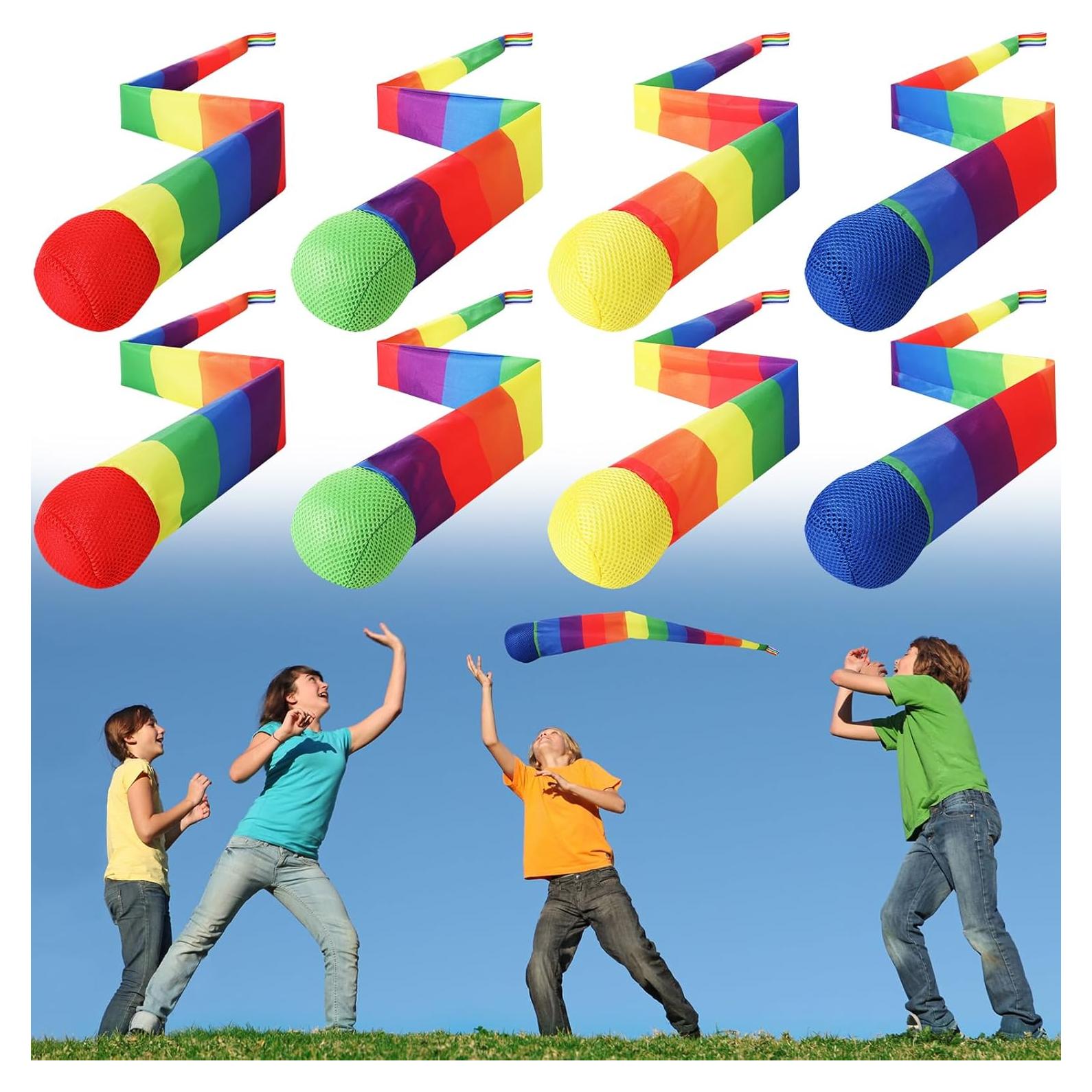 Pelotas de Lanzar y Atrapar Leyndo 8 Pcs 65 cm Coloridas