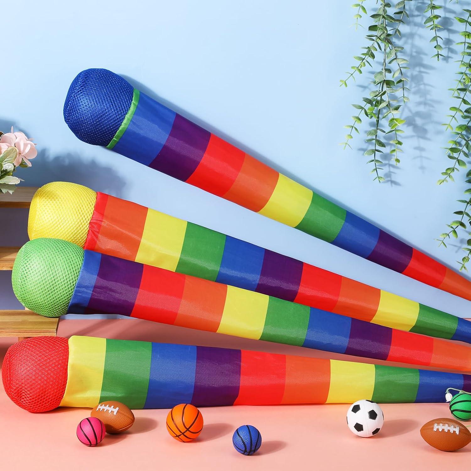 Pelotas de Lanzar y Atrapar Leyndo 8 Pcs 65 cm Coloridas