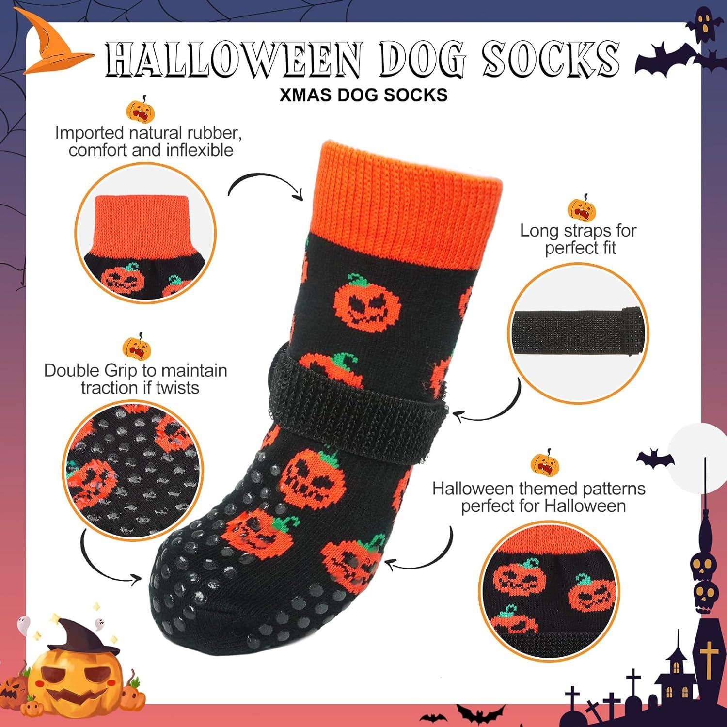 Calcetines Antideslizantes para Perros BEAUTYZOO - 4 Pzas