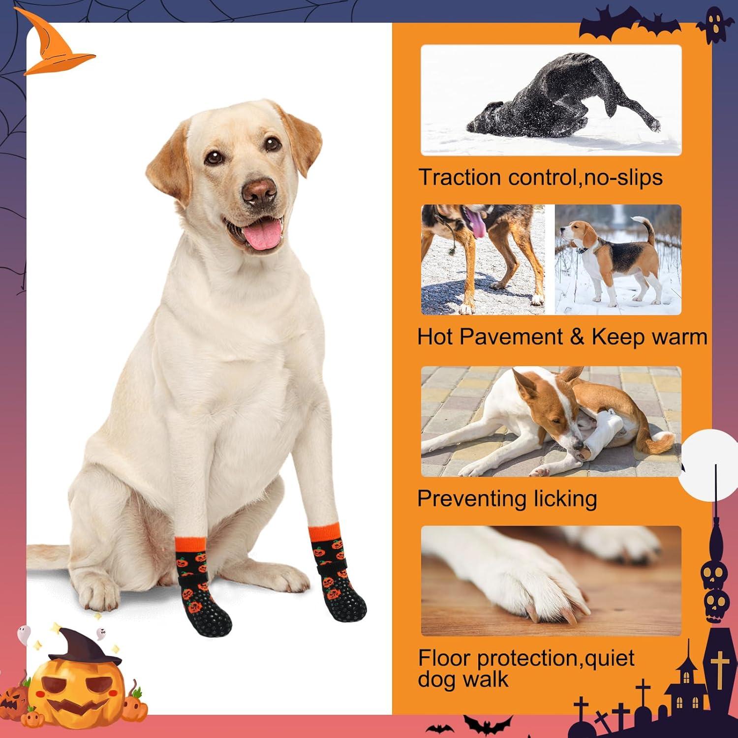 Calcetines Antideslizantes para Perros BEAUTYZOO - 4 Pzas