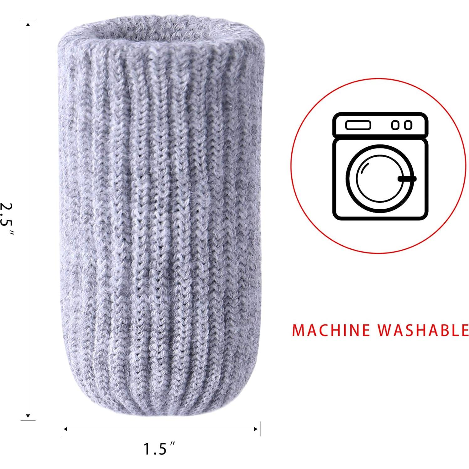 32 Fundas Grises para Patas de Muebles - Protectores de Piso