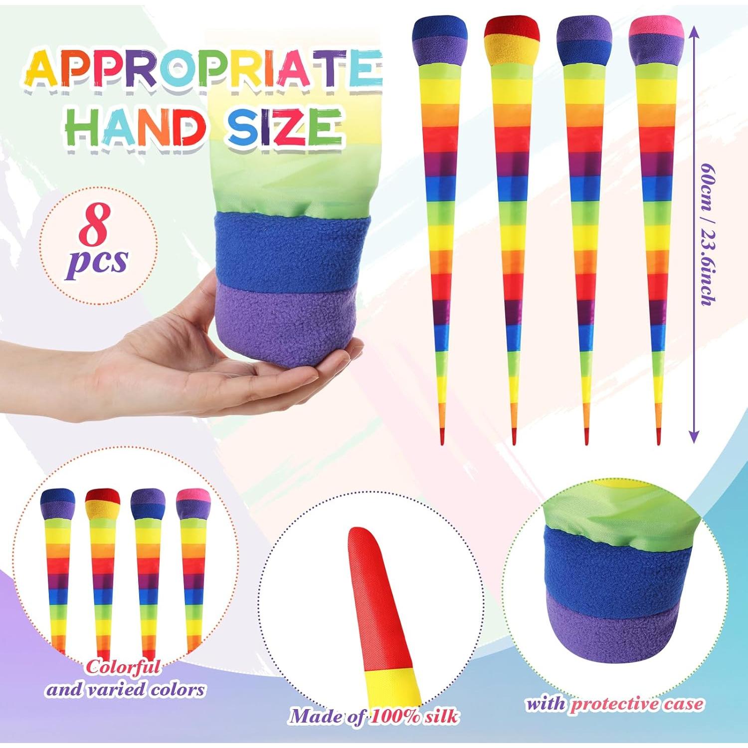 Pelotas de Lanzar y Atrapar Leyndo 8 Pcs Coloridas 65 cm